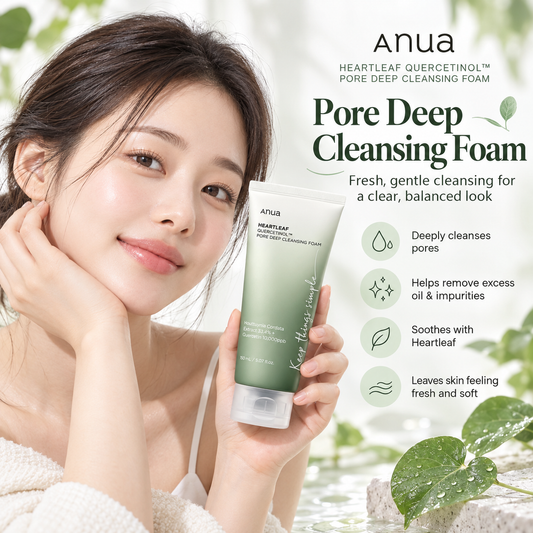 Heartleaf Quercetinol Pore Deep Cleansing Foam - Anua
