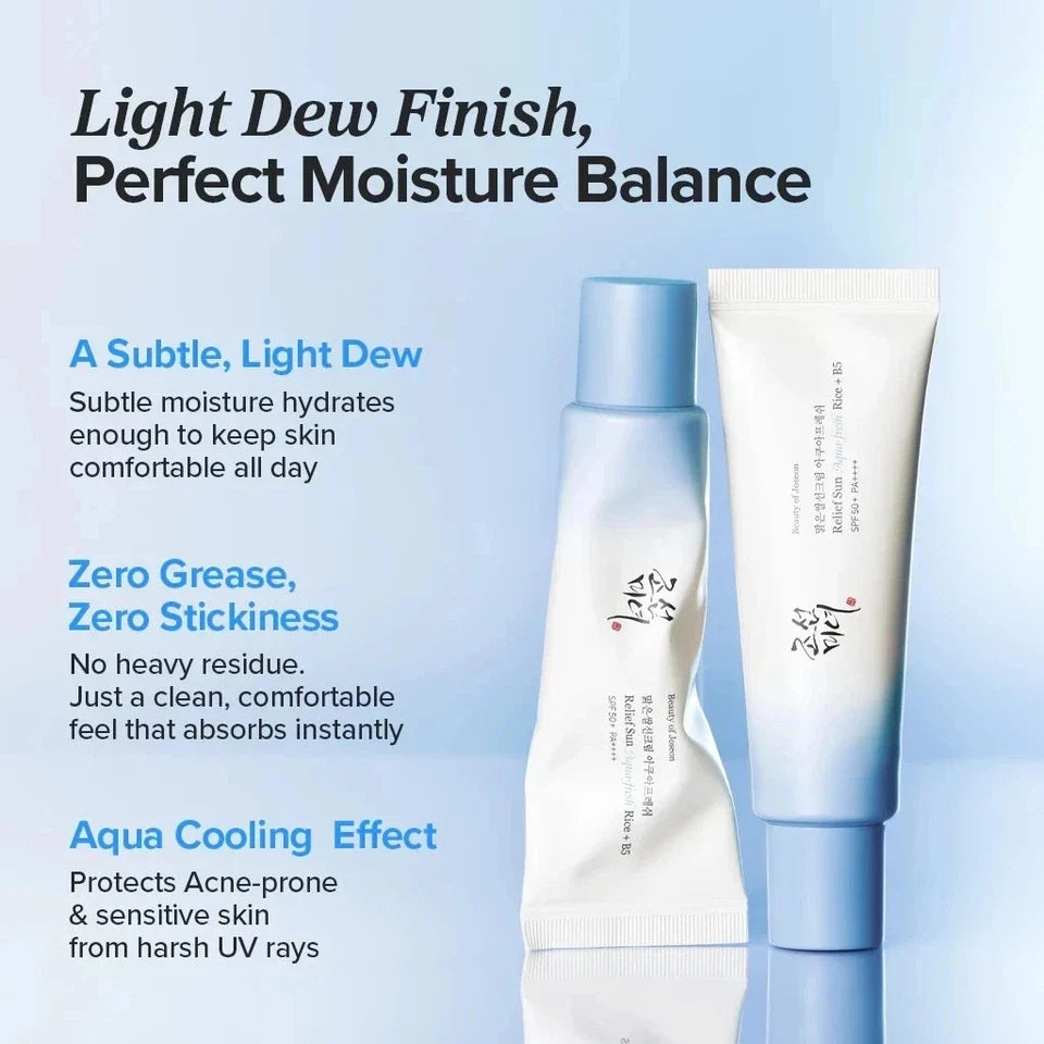 Relief Sun Aqua-Fresh: Rice + B5 SPF50+ PA++++ - Beauty of Joseon